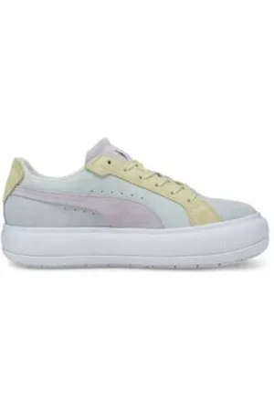 PUMA Sko, Dame, Hvid, 38 EU, Uld, Kvinders Rå Ruskindssneakers