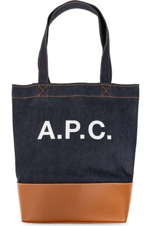A.P.C. Taske, unisex, Blå, ONE SIZE, Bomuld, Axel Small Shopper Taske