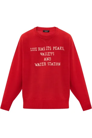UNDERCOVER Strik, Herre, Rød, L, Uld, Uld sweater