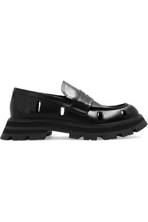 Alexander McQueen Sko, Dame, Sort, 37 EU, Læder, Læder loafers