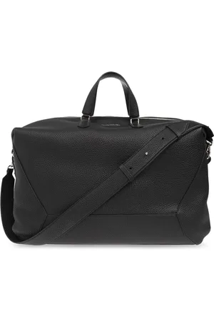 Alexander McQueen Taske, Herre, Sort, ONE SIZE, Uld, Duffel taske med logo