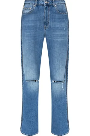 Stella McCartney Jeans, Dame, Blå, W27, Bomuld, Jeans med lynlåsdetaljer