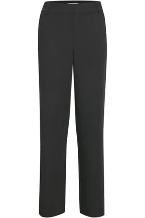 Gestuz Bukser, Dame, Sort, L, Uld, Slim Suit Bukser til Kvinder