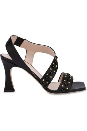 Pollini Sko, Dame, Sort, 36 EU, Elegante højhælede sandaler