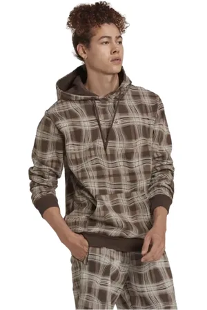 adidas Sweathshirts & Hoodies, Herre, Brun, S, Bomuld, Hættetrøje med mønster