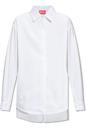 Diesel Bluser & Skjorter, Dame, Hvid, S, Bomuld, C-Entel Skjorte