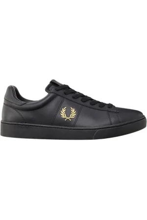 Fred Perry Sko, Herre, Sort, 41 EU, Læder, Spencer Læder Tennissko
