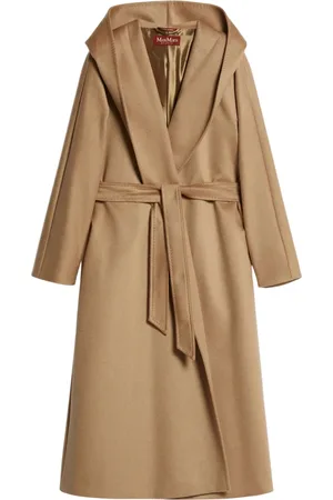 Max Mara Frakke, Dame, , XS, Uld, Kimonoærme Uldfrakke