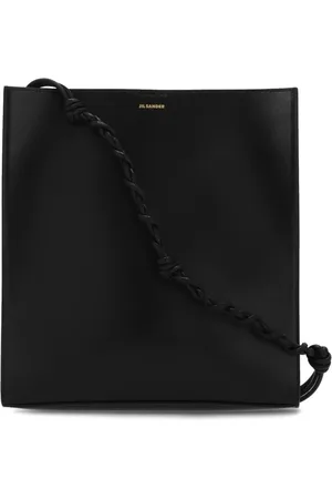 Jil Sander Taske, Herre, Sort, ONE SIZE, Læder, Vævet Læder Crossbody Taske