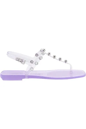 Sergio Rossi Sko, Dame, Lilla, 38 EU, Wisteria Cover Flade Sandaler