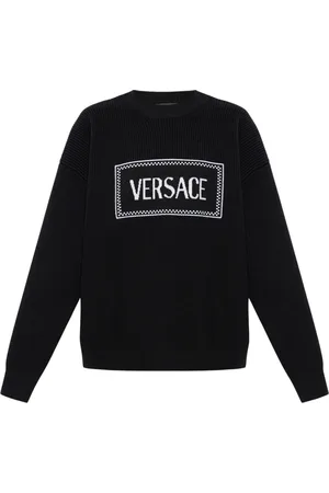 VERSACE Sweathshirts & Hoodies, Dame, Sort, 2XS, Uld, Uldtrøje