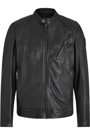 Belstaff Jakke, Herre, Sort, L, Læder, Klassisk Læderjakke