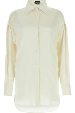 Tom Ford Bluser & Skjorter, Dame, Hvid, M, Eksklusiv Blusekollektion