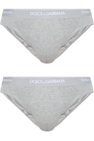 Dolce & Gabbana Undertøj, Herre, Grå, S, Bomuld, Briefs 2-pakke