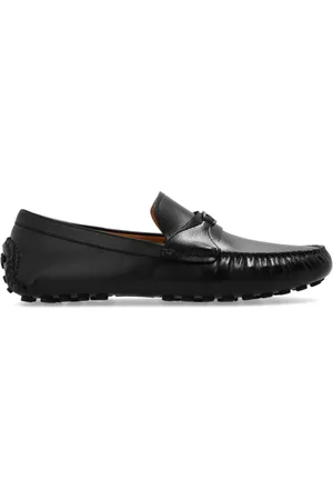 Salvatore Ferragamo Sko, Herre, Sort, 39 EU, Læder, Florin Mokkasiner