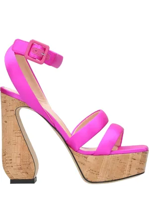 Sergio Rossi Sko, Dame, Lilla, 38 EU, Satin, Højhælede sandaler