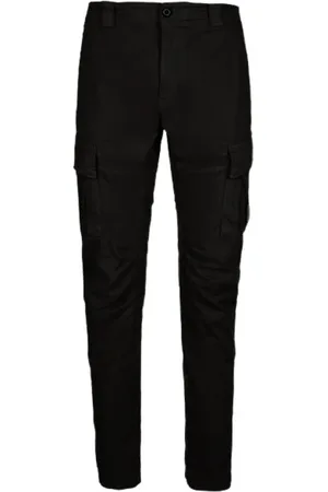 C.P. Company Bukser, Herre, Sort, XL, Bomuld, Slim-Fit Stretch Sateen Cargo Bukser