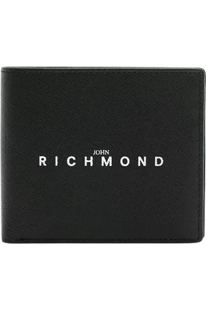 John Richmond Tilbehør, Herre, Sort, ONE SIZE, Læder, Læderpung med Logo