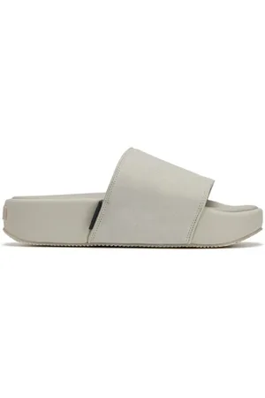 Y-3 Sko, Dame, Grå, 38 EU, Læder, Orbit Grey Slide Sandaler