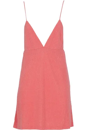 Dsquared2 Kjole, Dame, Lyserød, S, Uld, Glamourøs Rhinestone Kjole