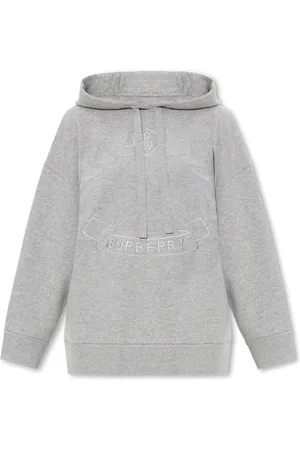 Burberry Sweathshirts & Hoodies, Dame, Grå, L, Cashmere, Cristiana Cashmere Hættetrøje