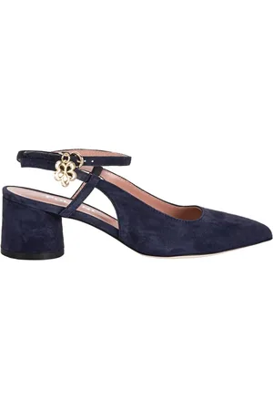 Pollini Sko, Dame, Blå, 37 1/2 EU, Forførende åben-hæl pumps