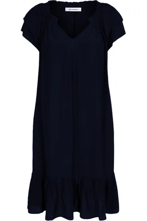 Co`Couture Kjole, Dame, Blå, L, Polyester, Sunrise Crop Kjole