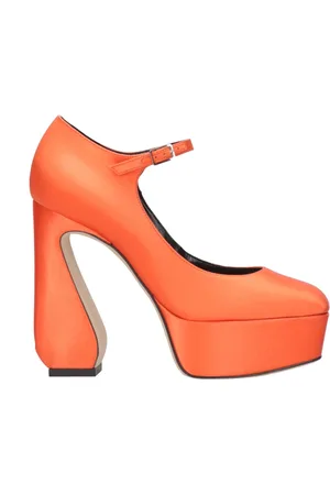 Sergio Rossi Sko, Dame, , 36 EU, Læder, Koral Platform Mary Jane Pumps