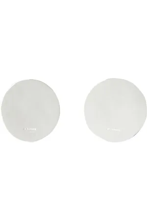 Jil Sander Tilbehør, Dame, Grå, ONE SIZE, Minimalistiske Kædeøreringe