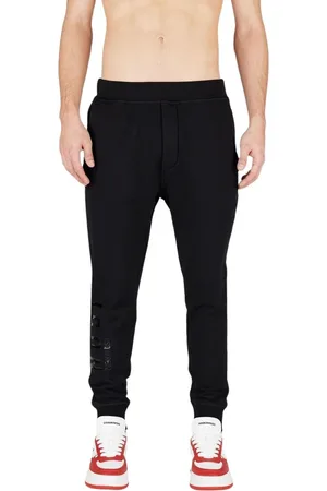 Dsquared2 Bukser, Herre, Sort, 2XL, Uld, Komfortable og stilfulde sweatpants