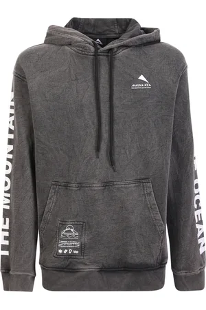 MAUNA KEA Sweathshirts & Hoodies, Herre, Grå, L, Bomuld, Sporty Grå Sweatshirt med Hætte og Logo Print