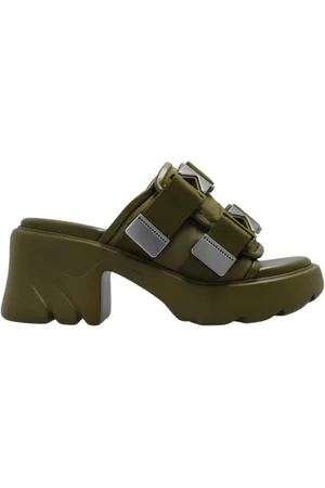 Bottega Veneta Sko, Dame, Grøn, 35 EU, Læder, Flash Mules
