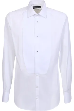 Dolce & Gabbana Skjorte, Herre, Hvid, XL, Bomuld, Klassisk Skræddersyet Hvid Skjorte