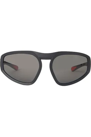 Moncler Tilbehør, unisex, Sort, ONE SIZE, Geometriske solbriller