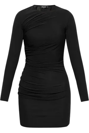 Dsquared2 Kjole, Dame, Sort, S, Langærmet Sort Mini Kjole