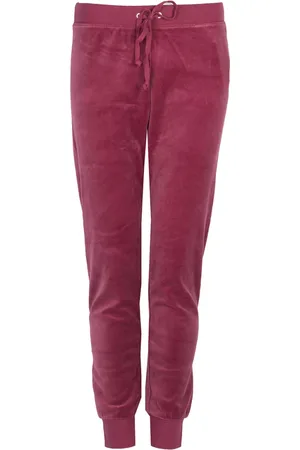 Juicy Couture Bukser, Dame, Rød, S, Bomuld, Tapered Sweatpants med Snøre
