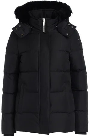 Moose Knuckles Jakke, Dame, Sort, M, Uld, Dunjakke med aftagelig hætte