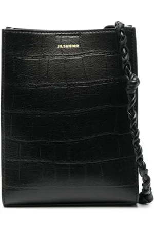 Jil Sander Taske, Dame, Sort, ONE SIZE, Læder, Tangle Læder Crossbody Taske