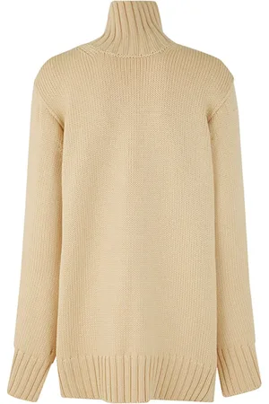 Jil Sander Strik, Dame, , XS, Pale Banana Turtleneck Sweater