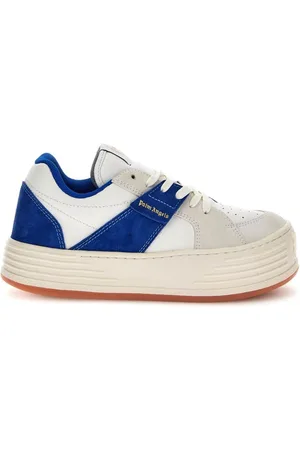 Palm Angels Sko, Herre, Blå, 41 EU, Læder, Luksus Læder Sneakers