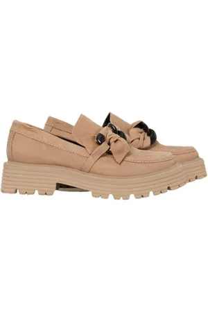 Kennel & Schmenger Sko, Dame, Brun, 36 EU, Uld, Slip-On Loafers med sløjfedetalje