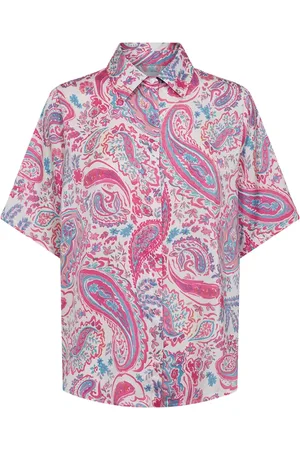 Liberté Bluser & Skjorter, Dame, Lyserød, M, Polyester, Kvinders Elin SS Skjorte - Paisley