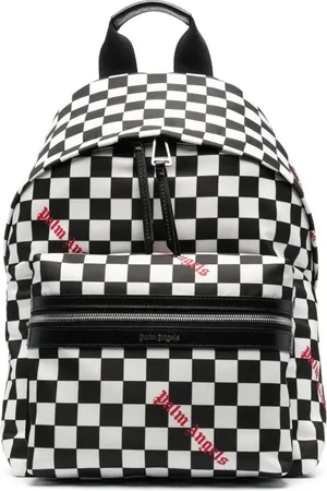 Palm Angels Taske, Herre, Sort, ONE SIZE, Damier Check Logo Rygsæk