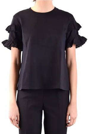 Alexander McQueen Top, Dame, Sort, XS, Kortærmet T-shirt
