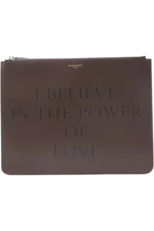 Givenchy Taske, Herre, Brun, ONE SIZE, Læder, Læder Pung Taske