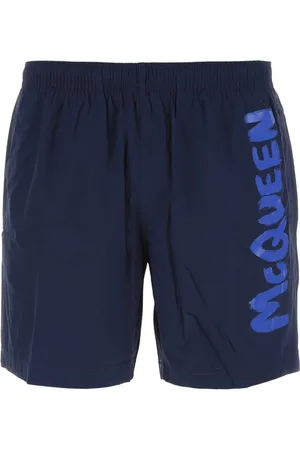 Alexander McQueen Badetøj, Herre, Blå, S, Uld, Marineblå Badebukser