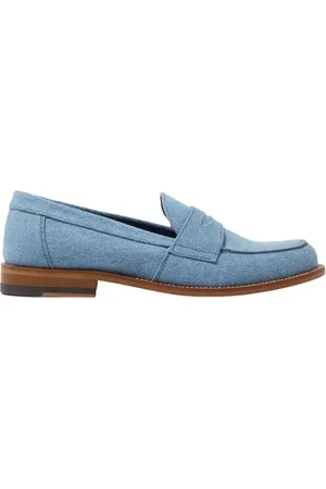 Scarosso Sko, Dame, Blå, 35 EU, Denim, Harper Lyseblå Denim Loafers