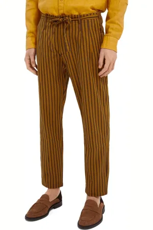 Scotch&Soda Bukser, Herre, Brun, W34, Bomuld, Bomuld Stribet Chino Bukser