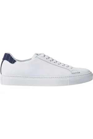 Scarosso Sko, Herre, Hvid, 42 EU, Håndlavede Pinstripe Sneakers