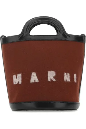Marni Taske, Dame, Brun, ONE SIZE, Uld, Stilfuld håndtaske
